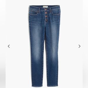 Madewell 9” mid rise skinny crop jean. Size 32
